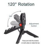 AY-49 Video Making Kit | All-in-One Vlogging Tripod with Wireless Remote, Microphone, LED Light & Mobile Holder