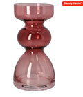 Clear Glass Plant Vase 16.7cm | Modern Minimalist Flower Vase