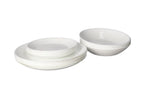 White Opal Glass Dinnerware Set 18 Pcs | Elegant Tableware Set