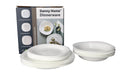 White Opal Glass Zeal Dinner Set 18 Pcs | Elegant Tableware