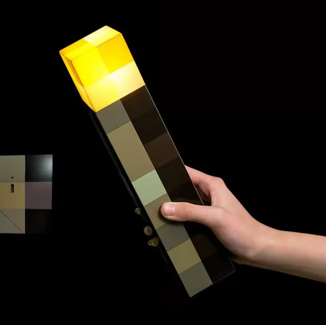 MineCraft Torch LED Lamp & Wall Light Up
