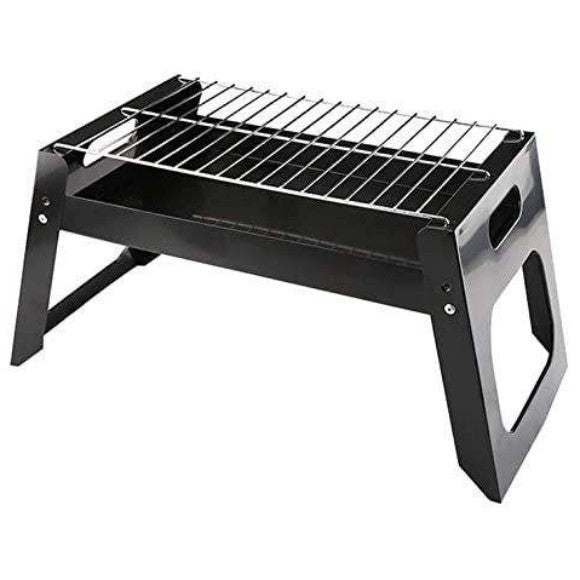 Portable and Foldable Charcoal BBQ Grill -Black