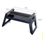 Portable and Foldable Charcoal BBQ Grill -Black