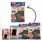 12-Inch Multi-Color LCD Writing Tablet | Top Quality | Reusable Drawing & Note-Taking Tool for Kids  | Random Colors