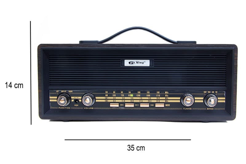 Retro Wooden Radio with Bluetooth