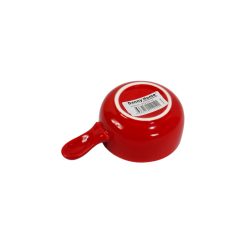 Danny Home Dessert Bowl with Handle | Red & White Condiment Bowl