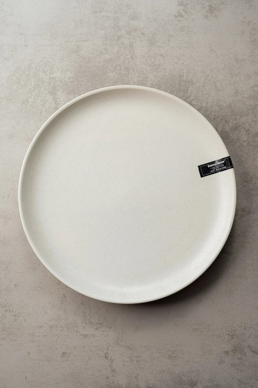 White Ceramic Round Dinner Plate 10.5" | Elegant Tableware