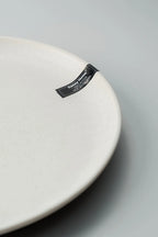 White Ceramic Round Dinner Plate 10.5" | Elegant Tableware