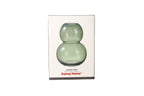 Green Bubble Glass Plant Vase 18cm - Decorative Flower Vase