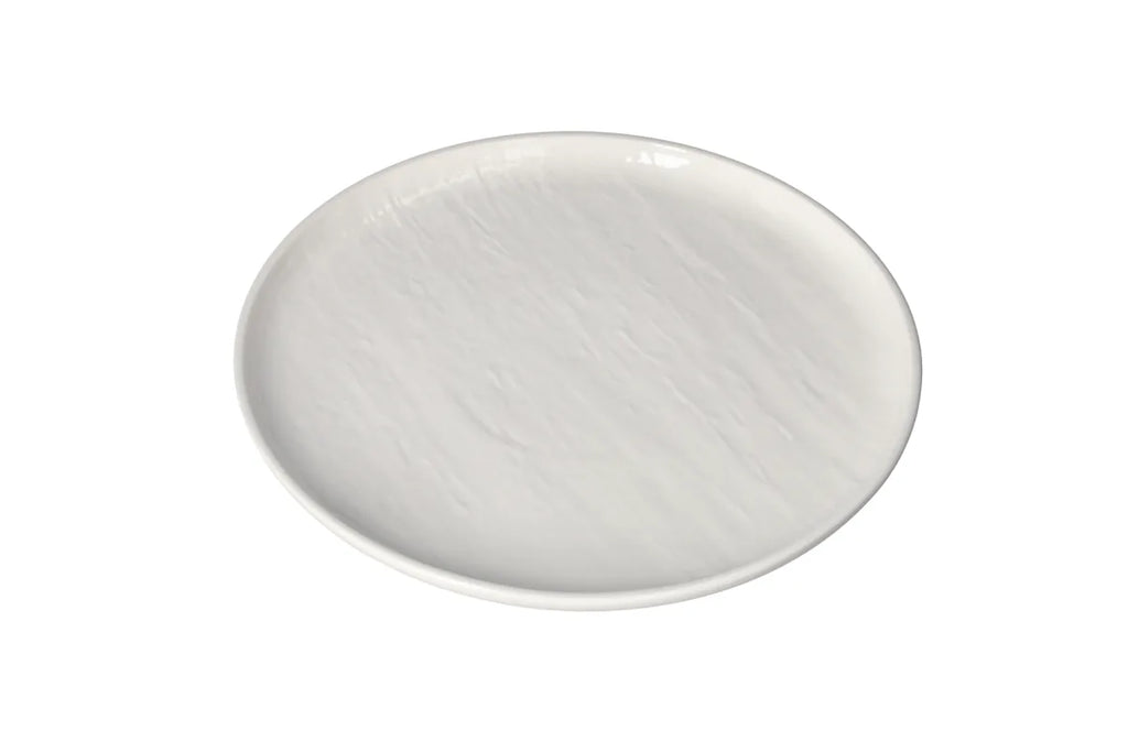 White Ceramic Round Dinner Plate 10.5" | Elegant Tableware