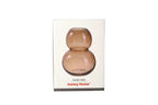 Brown Bubble Glass Plant Vase 18cm - Decorative Flower Vase
