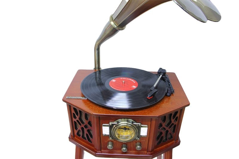 Wooden Gramophone with Victorian legs