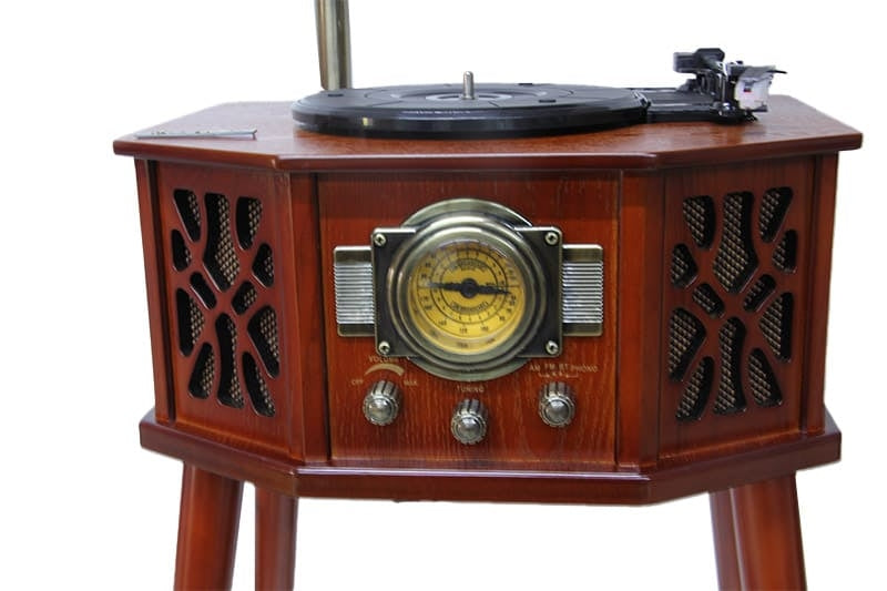 Wooden Gramophone with Victorian legs