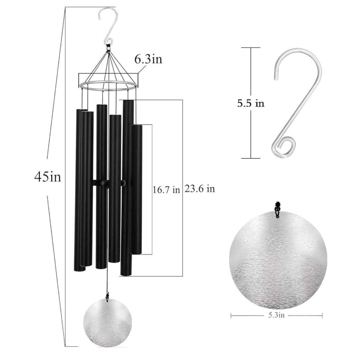 Nature’s Melody Aureole Tunes Wind Chimes - Large 42 inches